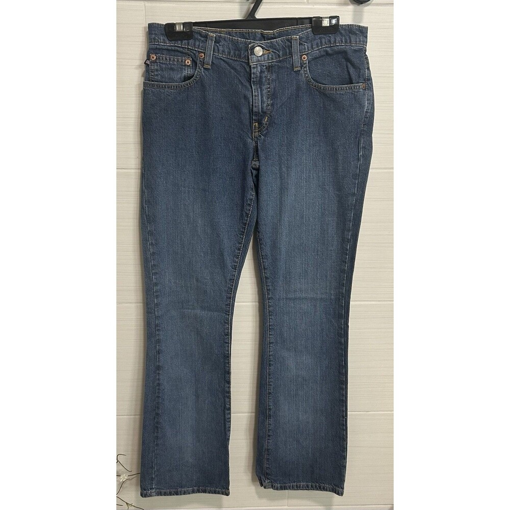 Vintage Ralph Lauren Kelly Cotton Denim Blue Jean 8 X 32 Studded RL Patch Y2K
